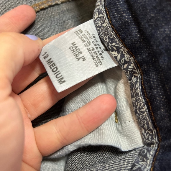 Levi's Dark Blue 547 Platinum Flare Jeans - Picture 4 of 5